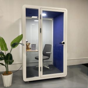 Modern Soundproof Booth with High Insulation LED Lighting and Built-in