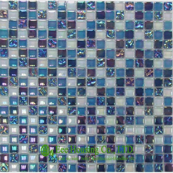 Mixed Color Glass Crystal Mosaic Tile for Residential,Wall &Floor Used Glass