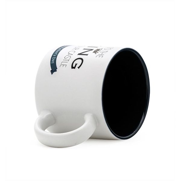 Ceramic Dad Mug Coffee Mug White Color with creative words "KING DAD" Customized 12Oz for gift