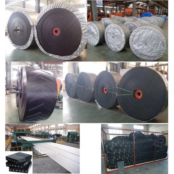 Heavy Duty Black EP NN CC Rubber Conveyor Belts For Mining Coal Industry