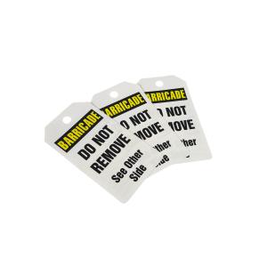 Custom Plastic Indicating Tag PVC Waterproof Safety Tag