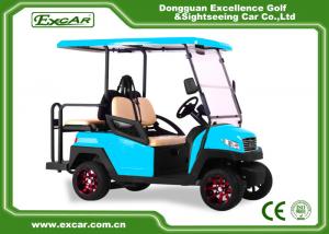Quality EXCAR blue 2 Seater electric golf car 48V AC motor golf buggy for sale for sale