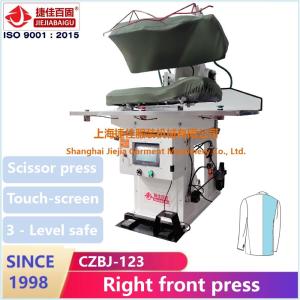 Automatic Touch Screen Jacket Commercial Ironing Press Machine With Steam