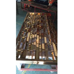 Metal screen golden color shinny reflective screen partition panel for wall