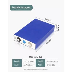 105ah 3.2v Prismatic Lfp Cells Rv Rechargeable Lifepo4 Battery For Electric