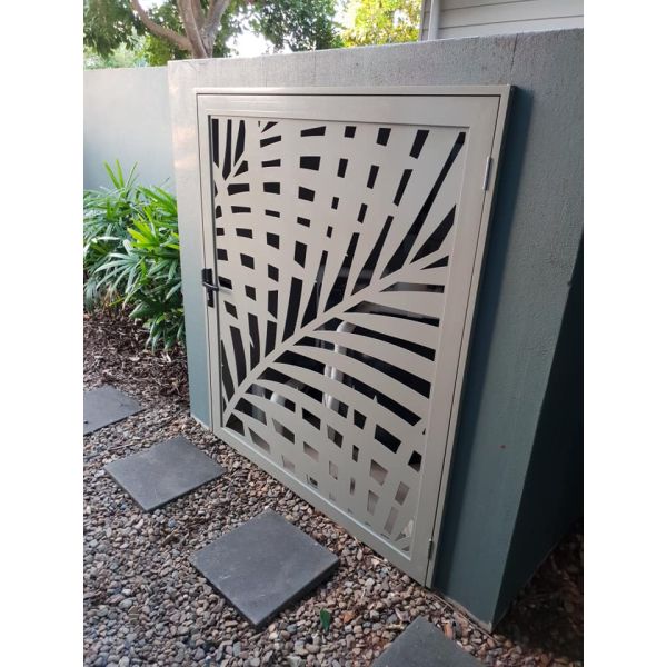 OEM Black Sliding Aluminum Fence Gate Fireproof And Weather Resistant