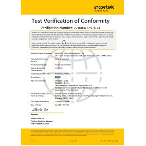 Hefei WNK Smart Technology Co.,Ltd Certifications