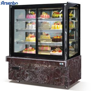 Arsenbo 583W Cake Display Refrigerator Countertop Painted Steel Glass