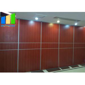 Ballroom Wood Grain Color Collasible Folding Sliding Partition Walls