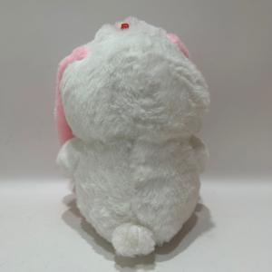 18CM 7" Pink& White Easter Plush Toy Bunny Rabbit Stuffed Animal in Carrot