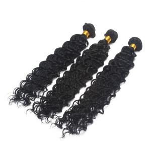 Virgin Malaysian Remy Hair Extensions Deep Wave With Thick Bottom