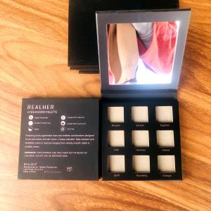 Custom Eyeshadow Palette Box Packaging Offset PMS UV Printing Color ODM