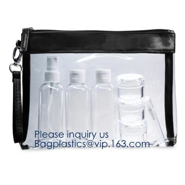 Waterproof Matte Sliding Zipper Pvc Eva Bag With Logo Printing,Eco-friendly Heat Seal Frosted EVA Cosmetic Bags With Sna