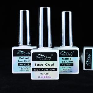 Professional Grade Pure Only Nail Suppliers No Cleanse No Wipe Chrome Uv Led Gel