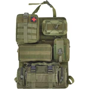 Tactical Truck Organizer 0.17KG Green Oxford Cloth Molle Bag