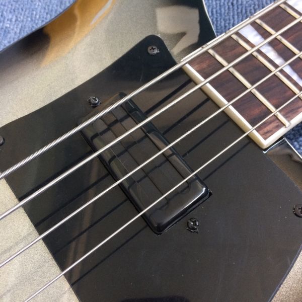 Best Bass Top quality Rick 4003 model Ricken 4 strings Electric Bass guitar in Metal color Chrome hardware, Free shippin