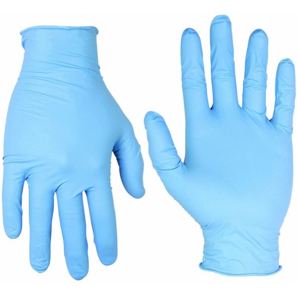 Buy Medical Disposable Nitrile Gloves Powder Free , Blue Gloves Disposable Nitrile at wholesale prices