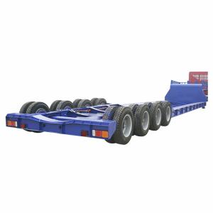 Heavy Duty I Beam Lowbed Semi Trailer with Dual Line Braking System and
