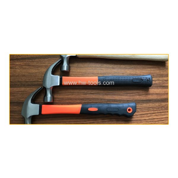 American type claw hammer with fiberglass handle