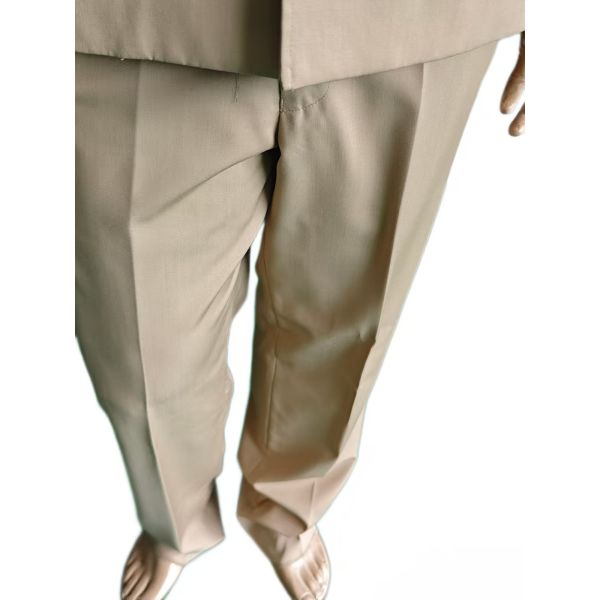 Premium Military Dress Uniform Set in Khaki Jacket Long Sleeve Shirt Straight Leg Trousers 45 Wool Blend Ceremonial Uniform