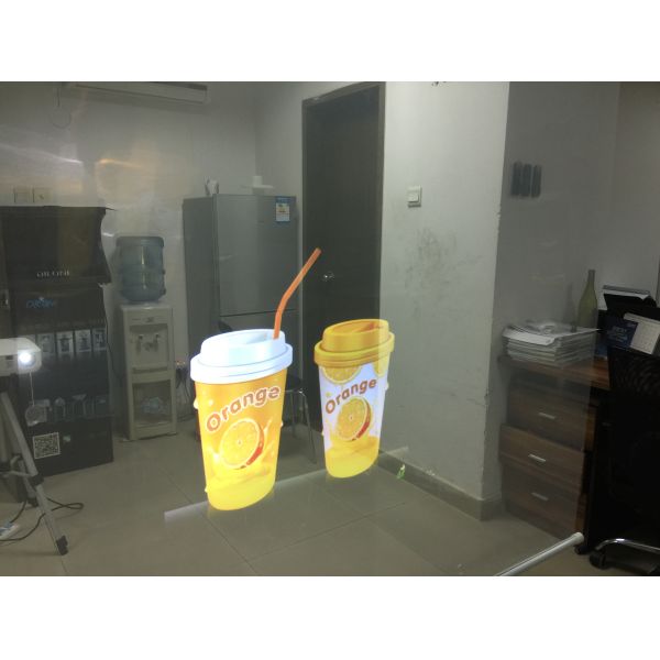Shop Window Holographic Projection Film High Contrast 100um For Advertising