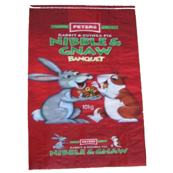 BOPP Laminated Woven Polypropylene Bags , Grain / Feed / Rice Packaging Bags