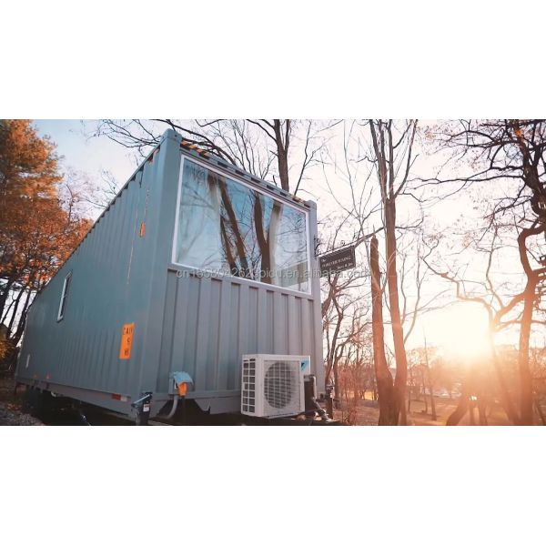 40ft Shipping Container Transformation for a Convenient Family Home Bedroom Living Room Kitchen and Bathroom Included