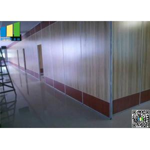 China MDF Steel Track Sliding Partition Walls , Double Roller Hotel Light  Movable Partitions on sale