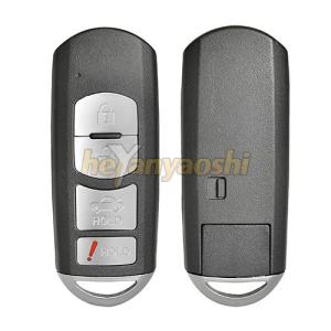 Mazda 4 Buttons Smart Key Shell with Emergency Key Insert