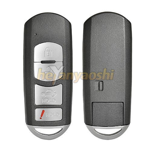 Buy Mazda 4 Buttons Smart Key Shell with Emergency Key Insert at wholesale prices
