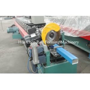 Steel Pipe Square Downspout Roll Forming Machinery Full Automatic 8 - 10m/Min