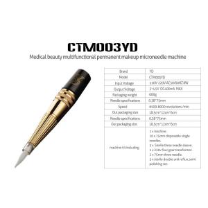 Noiseless Semi Permanent Makeup Machine Kit Microblading Tattoo Pen Set