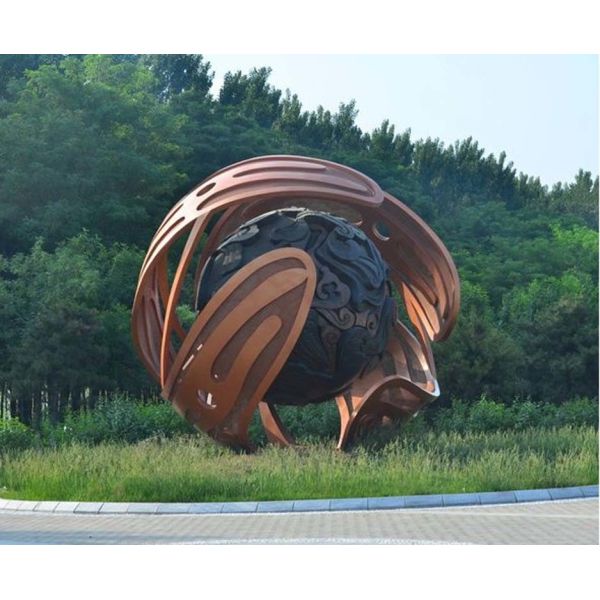 Buy Handmade Lawn Outdoor Bronze Sculpture , Cast Bronze Garden Sculpture at wholesale prices