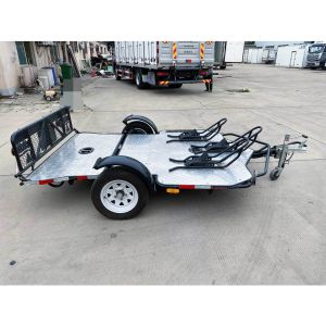Customized Hydraulic Motorcycle Trailers Versatile Double Hydraulic Trailer