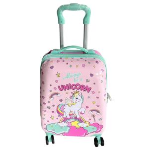 4 Wheeled Childrens Rolling Suitcase Multi Printed Customization Classic