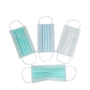 Non Woven Face Mask 3 Ply Sterile Disposable Face Mask Foldable Design