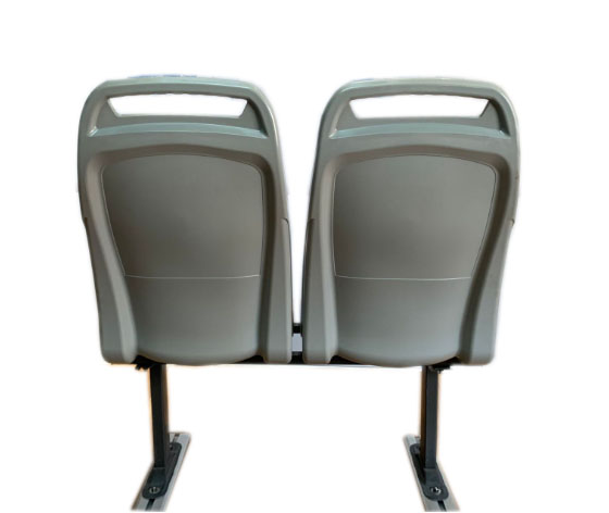 Marine Ship ABS Plastic Passenger Seats with Fixed Backrest and Single Color Option