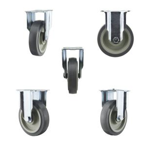 125mm Size Wheel Medium Duty Casters 220lbs Load Capacity