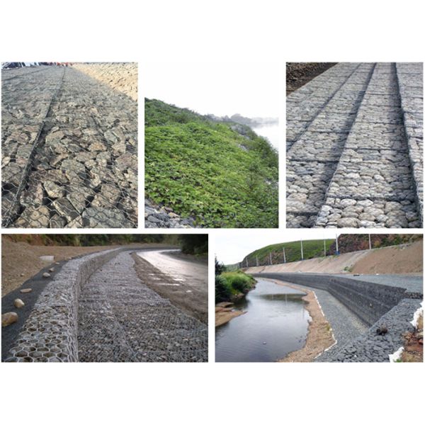 Economic Gabion Stone Cages , Double Twisted Hexagonal Wire Mesh Nova-015