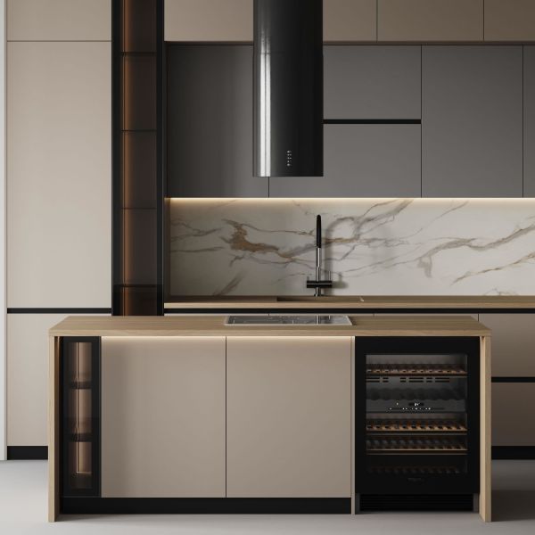 Custom Modern Ready To Assemble Shaker Lacquer Finish Kitchen Cabinets for