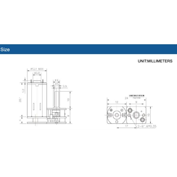 Hofon Motor GM1024-N30VA 3V 5V 6V 12V DC reduction Metal Gear Motor For Smart Lock