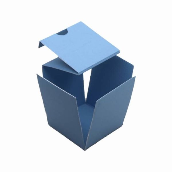 Two Piece Rigid Paper Gift Box Full Printing 9*9*12cm With Card Holder