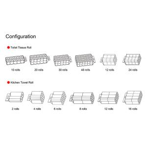 30bags/Min PE Precast Bag Paper Roll Packing Machine For Tissue Paper