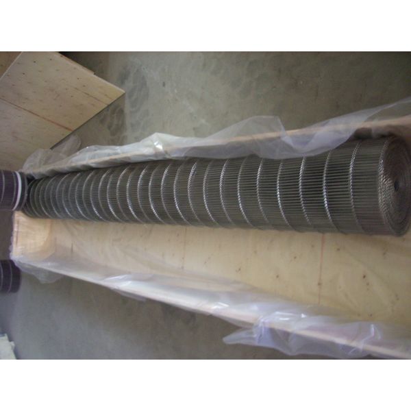 Flat Flex 304 Stainless Steel Wire Mesh Conveyor Belt 220V