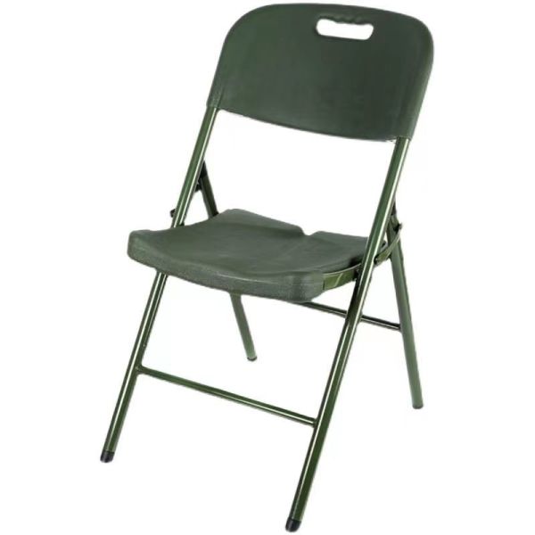 Military Chair Blow Molding Outdoor Portable Conference Folding Chair Camping