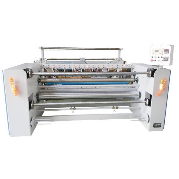 Humanistic Vertical Structure Fabric Slitting Machine Saving Space With Hot