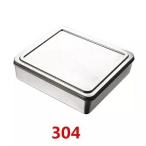 Customization 304 Stainless Steel Rectangular Square Oven Tray with Aluminum