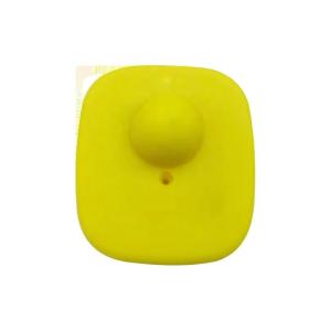 Retail Store EAS 8.2MHz RF Security Hard Tags Yellow Small Square
