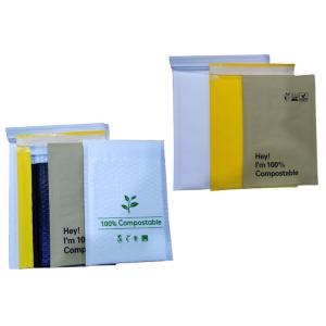 EcoMailer OEM Plastic Free Packaging 100% Biodegradable Kraft Bubble Mailers