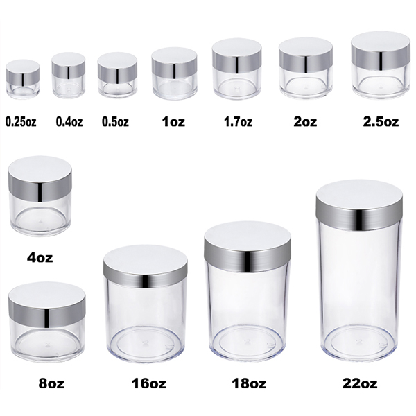 Custom Logo Cosmetic Jars Packaging Plastic Jar Containers Mini Rose Gold Cosmetic Jar Other Cosmetic